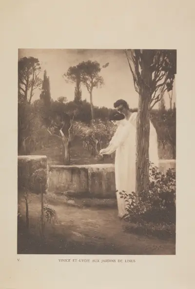Vinice Et Lygie Aux Jardins De Linus av Jan Styka