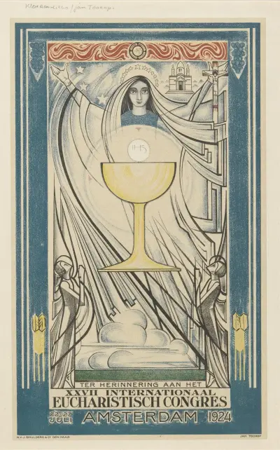 Poster for the International Eucharistic Congress av Jan Toorop