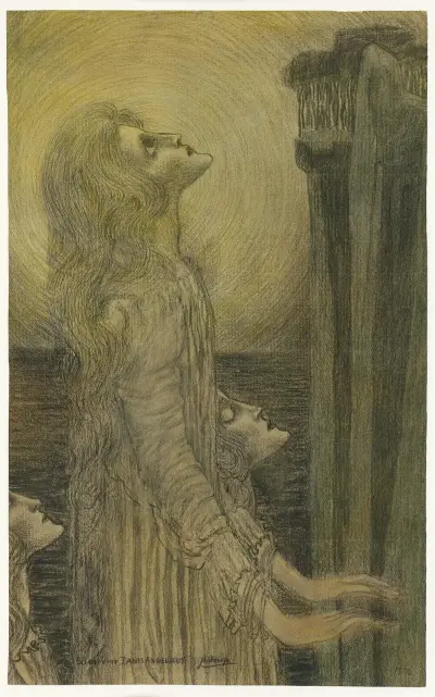 Schets voor Panis Angelicus av Jan Toorop