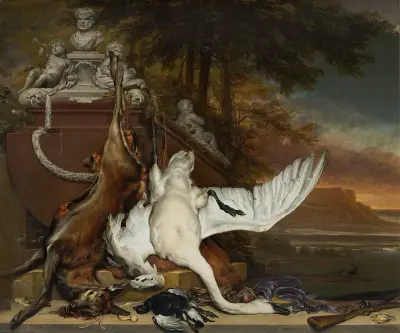 Dead Swan av Jan Weenix