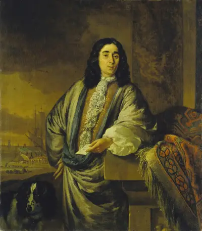 Portrait of a Dutch Merchant av Jan Weenix