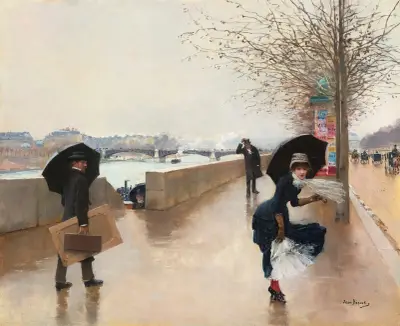 Le vent von Jean Béraud
