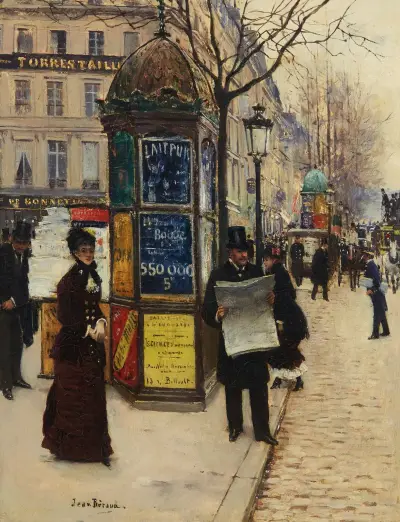 Les grands boulevards von Jean Béraud