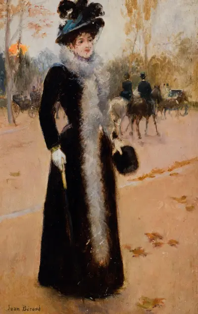 Parisienne au Bois. von Jean Béraud