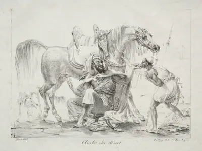 Arab of the Desert av Antoine-Jean Gros
