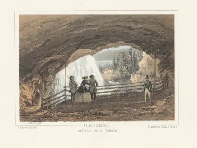 Giessbach Intérieur de la Galerie von Jean Jacottet