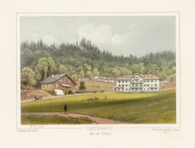 Giessbach Vue de l’Hôtel von Jean Jacottet