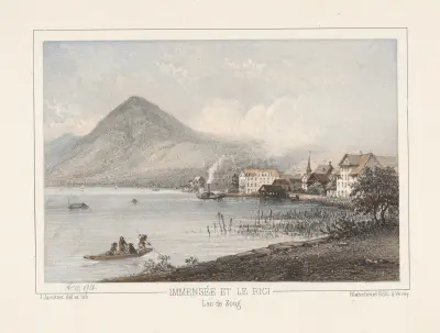 Immensée et le Rigi Lac de Zoug von Jean Jacottet