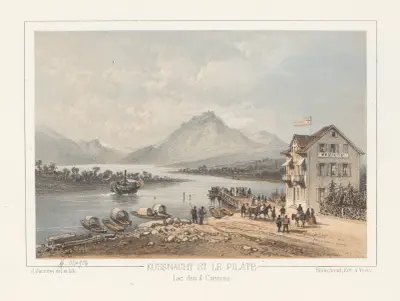 Küssnacht et le Pilate Lac des 4 Cantons von Jean Jacottet