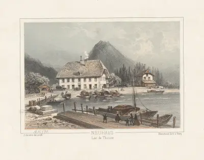 Neuhaus. Lac de Thoune von Jean Jacottet
