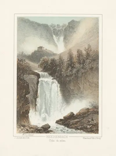 Reichenbach Chûte du milieu von Jean Jacottet