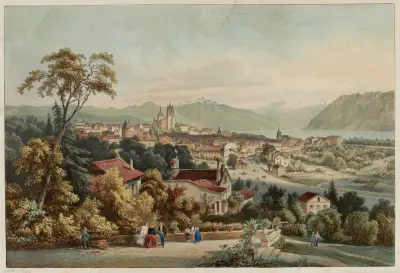Vue de Lausanne von Jean Jacottet