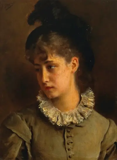 A solemn beauty, Gustave Jean Jacquet