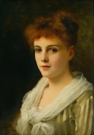 Kastanjebrun skönhet, Gustave Jean Jacquet