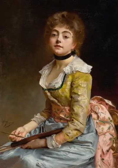 Portrét umělce, Gustave Jean Jacquet