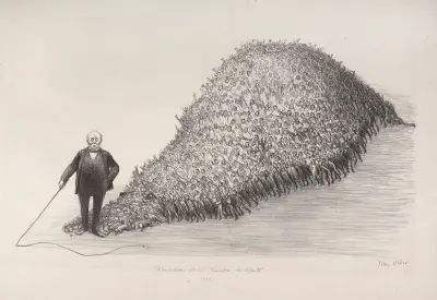 Clemenceau à la Chambre des députés – le dompteur ou la Chambrière, Jean Veber