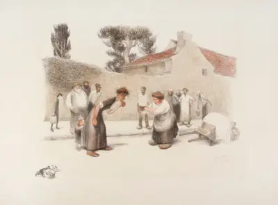 La Dispute au village, Jean Veber