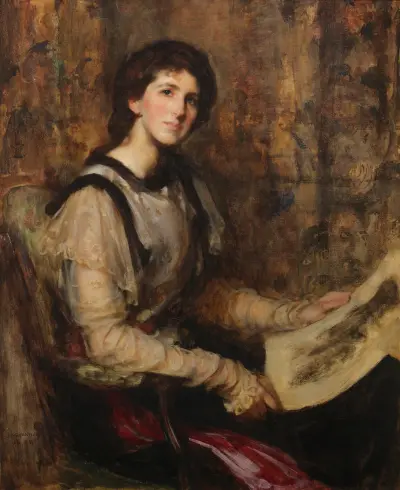 Portrét paní Seniorové (rozené Hammersleyové) (1864–1943), James Jebusa Shannon