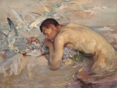 Mořan a dívka, James Jebusa Shannon