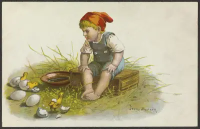 Easter card, Jenny Nyström