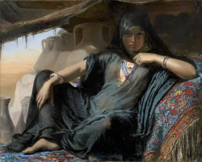 An Egyptian Pot Seller at Gizeh av Elisabeth Jerichau Baumann