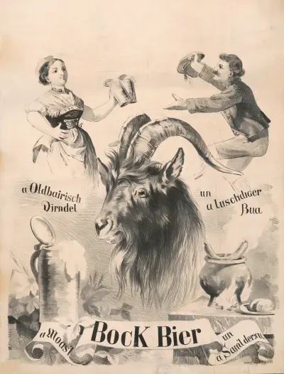 A Oldbairisch Dirndel, un a luschdiger Bua, bock bier, a Moas't, un a Sam'ldersu von Henry Jerome Schile