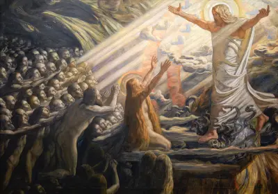 Christ in the Realm of the Dead av Joakim Skovgaard
