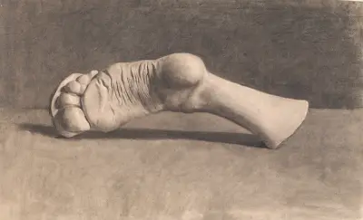Tegning Efter Gips. En Fod av Joakim Skovgaard