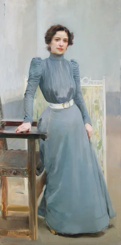 Clotilde v šedých šatech, Joaquín Sorolla