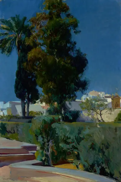 Corner of the Garden, Alcazar, Sevilla, Joaquín Sorolla