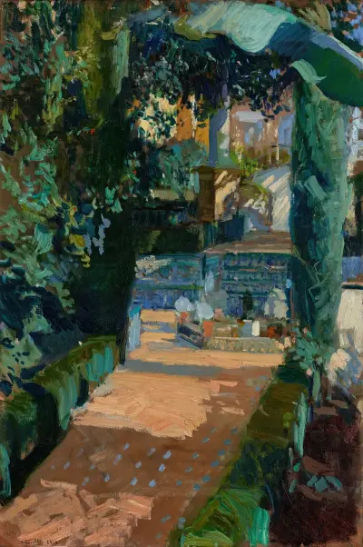 Court of the Dances, Alcázar, Sevilla, Joaquín Sorolla