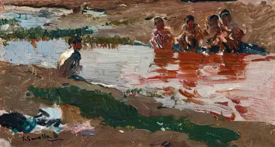 Nad rzeką, Joaquín Sorolla