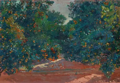 Pomerančovníky v Alciře, Joaquín Sorolla