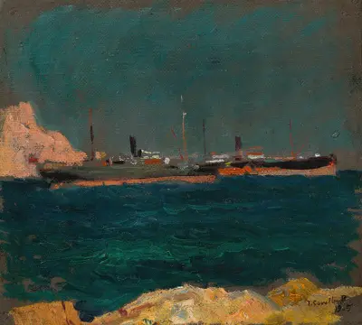 Port w Jávea, Joaquín Sorolla