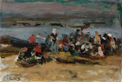 Ría de Asturias. Las Carboneras (U ústí řeky, Asturie), Joaquín Sorolla