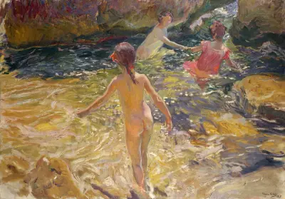Kąpiel, Jávea, Joaquín Sorolla