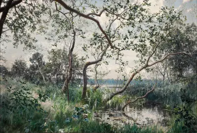 Water Vegetation. Motif from Östergötland, Johan Krouthén