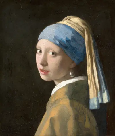 Flicka med pärlörhänge av Johannes Vermeer