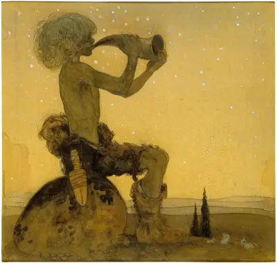 Vill Vallareman (a Fairy Shepherd) von John Bauer