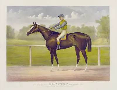 The racing King Salvator, mile record av John Cameron