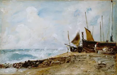 Coast Scene Near Brighton av John Constable
