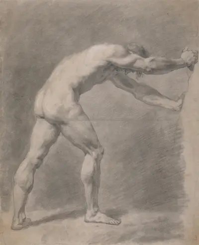 Male Nude av John Constable