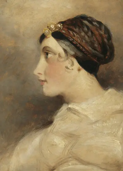Portrait Of A Lady av John Constable