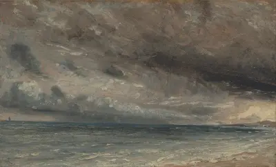 Stormy Sea, Brighton von John Constable
