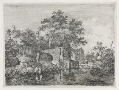 Front of the New Mills av John Crome