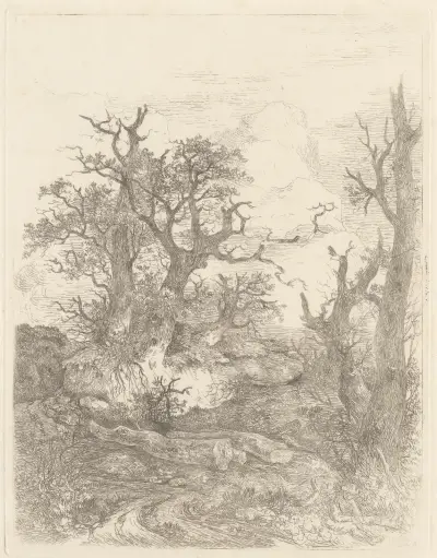 Landscape with Oak Trees av John Crome