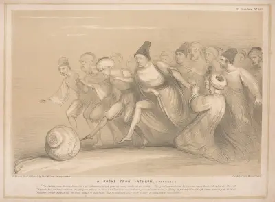 A scene from Vatheck, 1845 – nr 1 av John Doyle