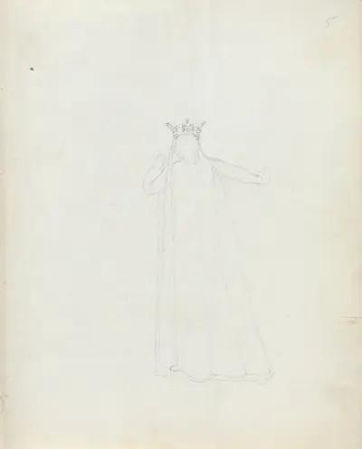 Rückansicht von Mrs. Siddons von John Flaxman