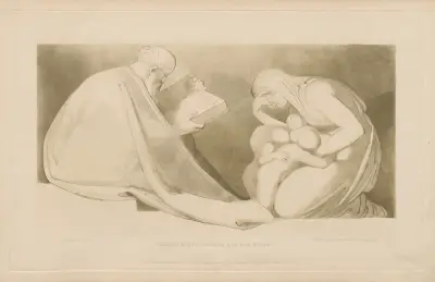 Tröstet die Vaterlosen und die Witwen von John Flaxman