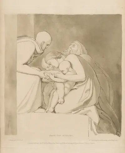 Speist die Hungrigen von John Flaxman